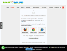Tablet Screenshot of canarydreams.com